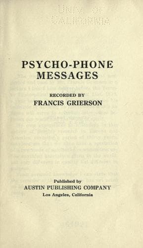 Psycho-Phone Messages