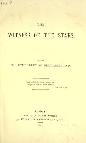 The Witness of the Stars
