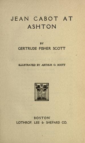 Jean Cabot at Ashton