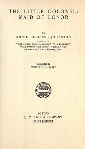 The Little Colonel: Maid of Honor