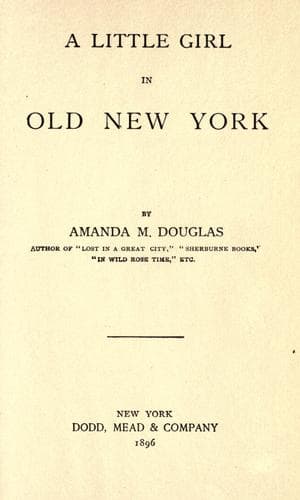 A Little Girl in Old New York