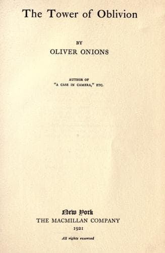 The Tower of Oblivion