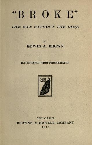 "Broke," The Man Without the Dime