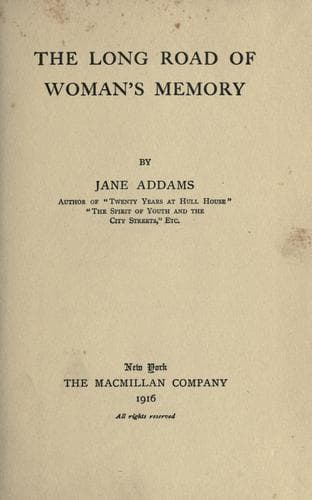 The long road of woman's memory