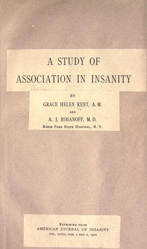 A Study of Association in Insanity