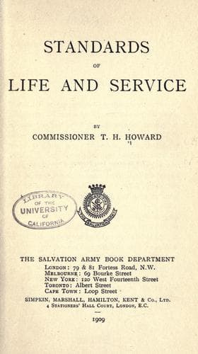 Standards of Life and Service