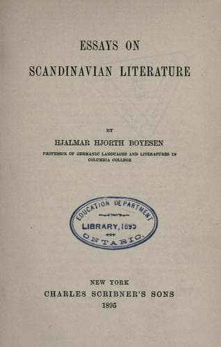 Essays on Scandinavian Literature