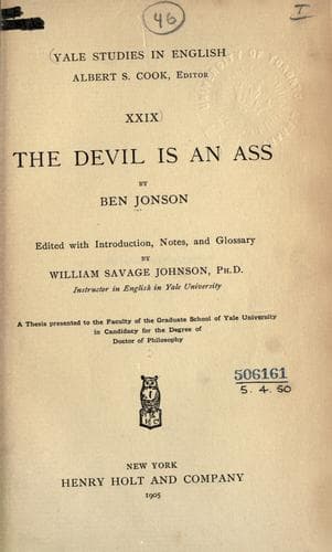 The Devil is an Ass