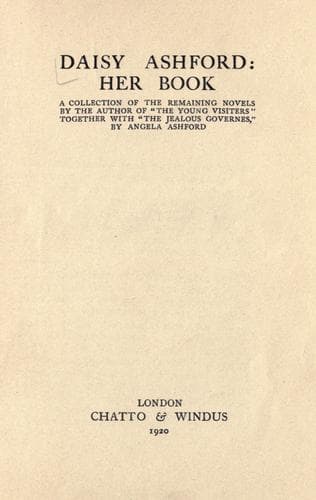 Daisy Ashford: Her Book