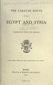 The Caravan Route between Egypt and Syria