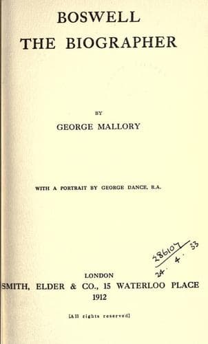 Boswell the Biographer