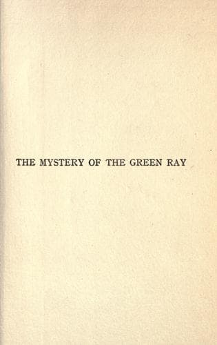 The Mystery of the Green Ray