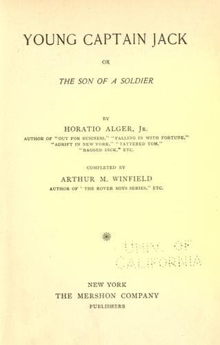 Young Captain Jack; Or, The Son of a Soldier