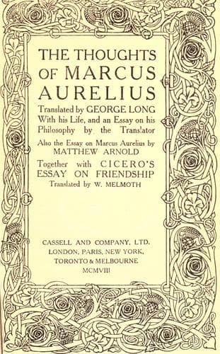 Thoughts of Marcus Aurelius