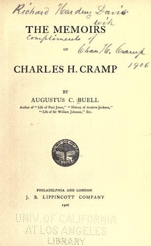 The Memoirs of Charles H. Cramp