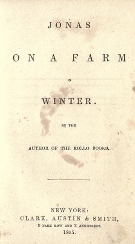Jonas on a Farm in Winter