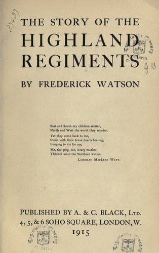 The Story of the Highland Regiments