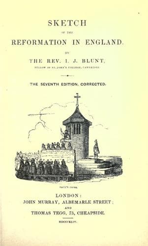 Sketch of the Reformation in England