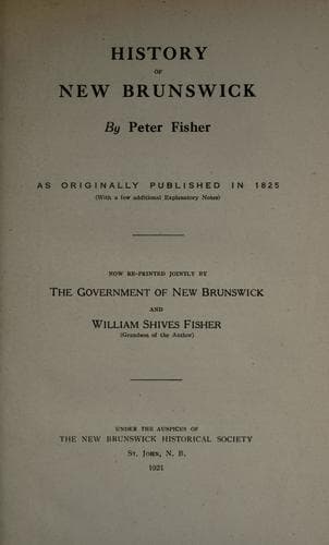 History of New Brunswick