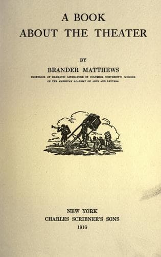 A Book About the Theater