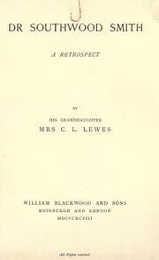 Dr. Southwood Smith: A Retrospect