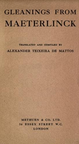 Gleanings from Maeterlinck