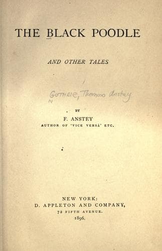 The Black Poodle, and Other Tales