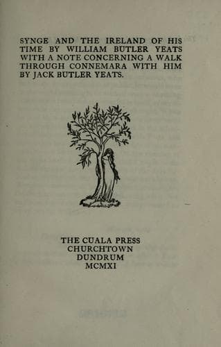 Synge and the Ireland of His Time