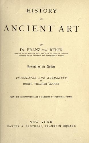 History of Ancient Art