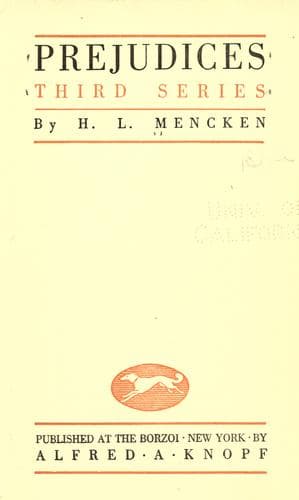 Prejudices, third series