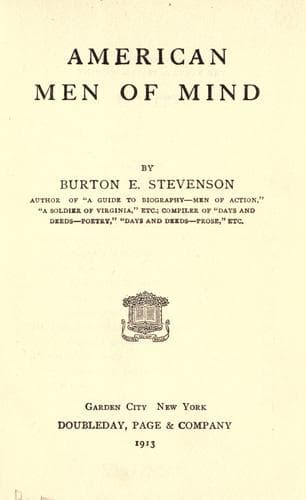 American Men of Mind