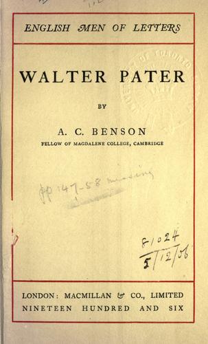 Walter Pater