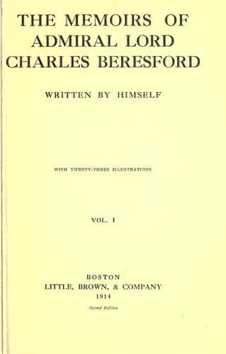 The Memoirs of Admiral Lord Beresford