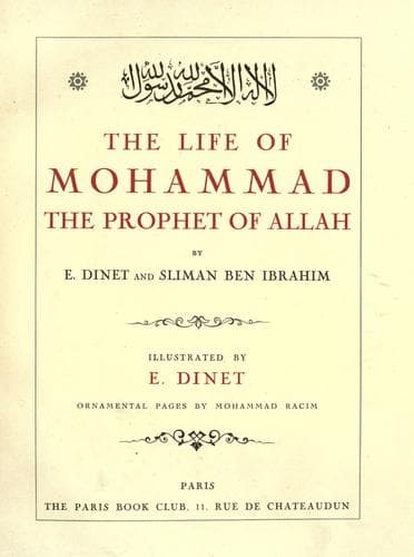 The Life of Mohammad, the Prophet of Allah