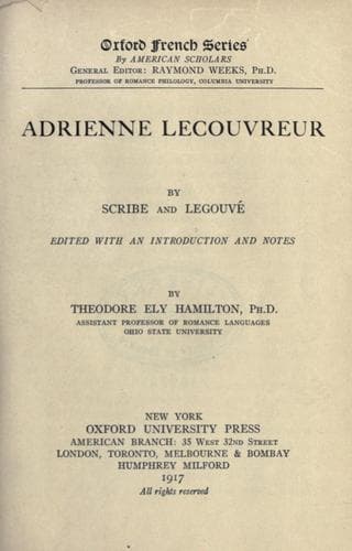 Adrienne Lecouvreur