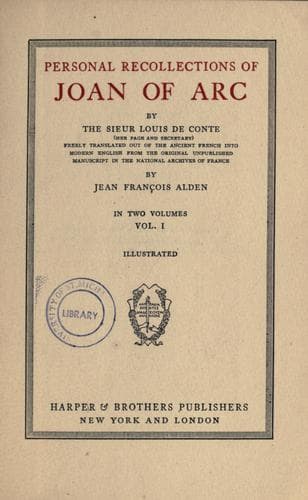 Personal Recollections of Joan of Arc — Volume 2