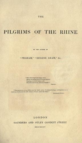 The Pilgrims of the Rhine
