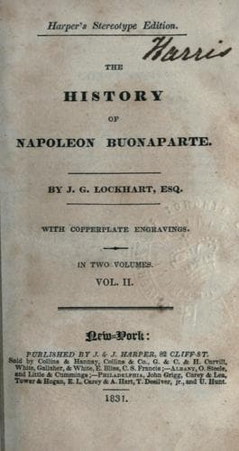 The History of Napoleon Buonaparte