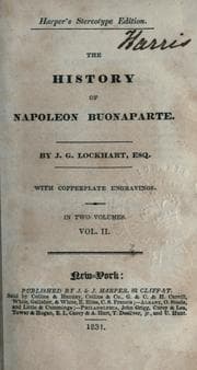 The History of Napoleon Buonaparte