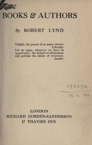 Books and authors