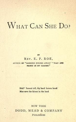 What Can She Do?