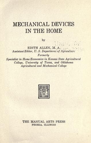 Mechanical Devices in the Home