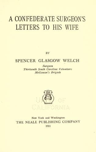 A Confederate surgeon's letters to his wife