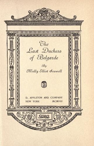 The Last Duchess of Belgarde