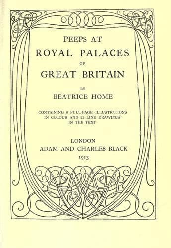 Peeps at Royal Palaces of Great Britain