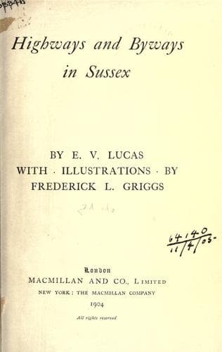 Highways and Byways in Sussex