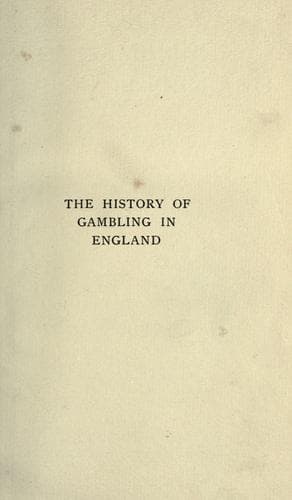 The History of Gambling in England