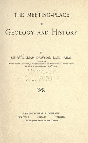 The Meeting-Place of Geology and History