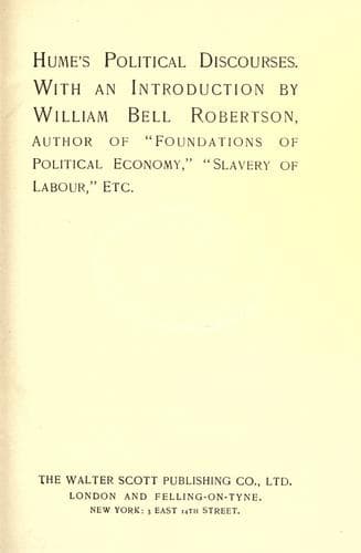Hume's Political Discourses