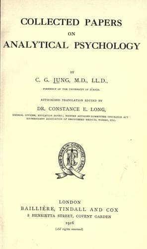 Collected Papers on Analytical Psychology
